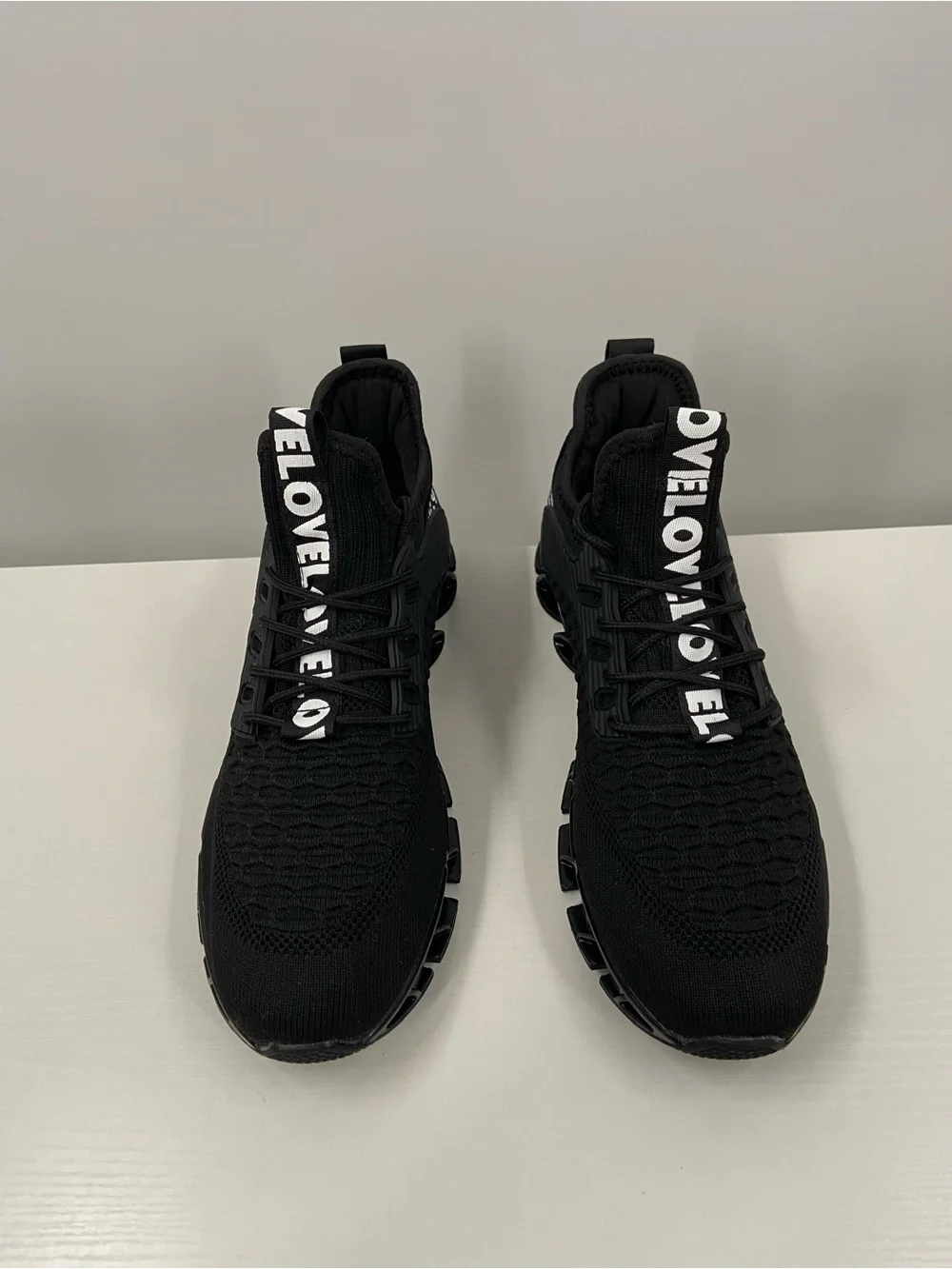 NWOT Chopben Men's Running Shoes Blade Fashion Athletic Sneakers black Size 41